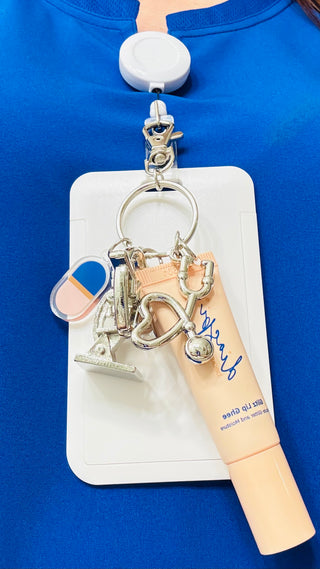 MeDCharms Badge Keychain